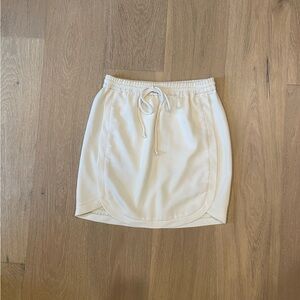 J. Crew Ivory Skirt with Elastic Waist
